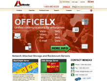 Tablet Screenshot of mendax.com